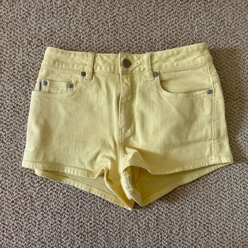 Talula High Waisted Yellow Shorts